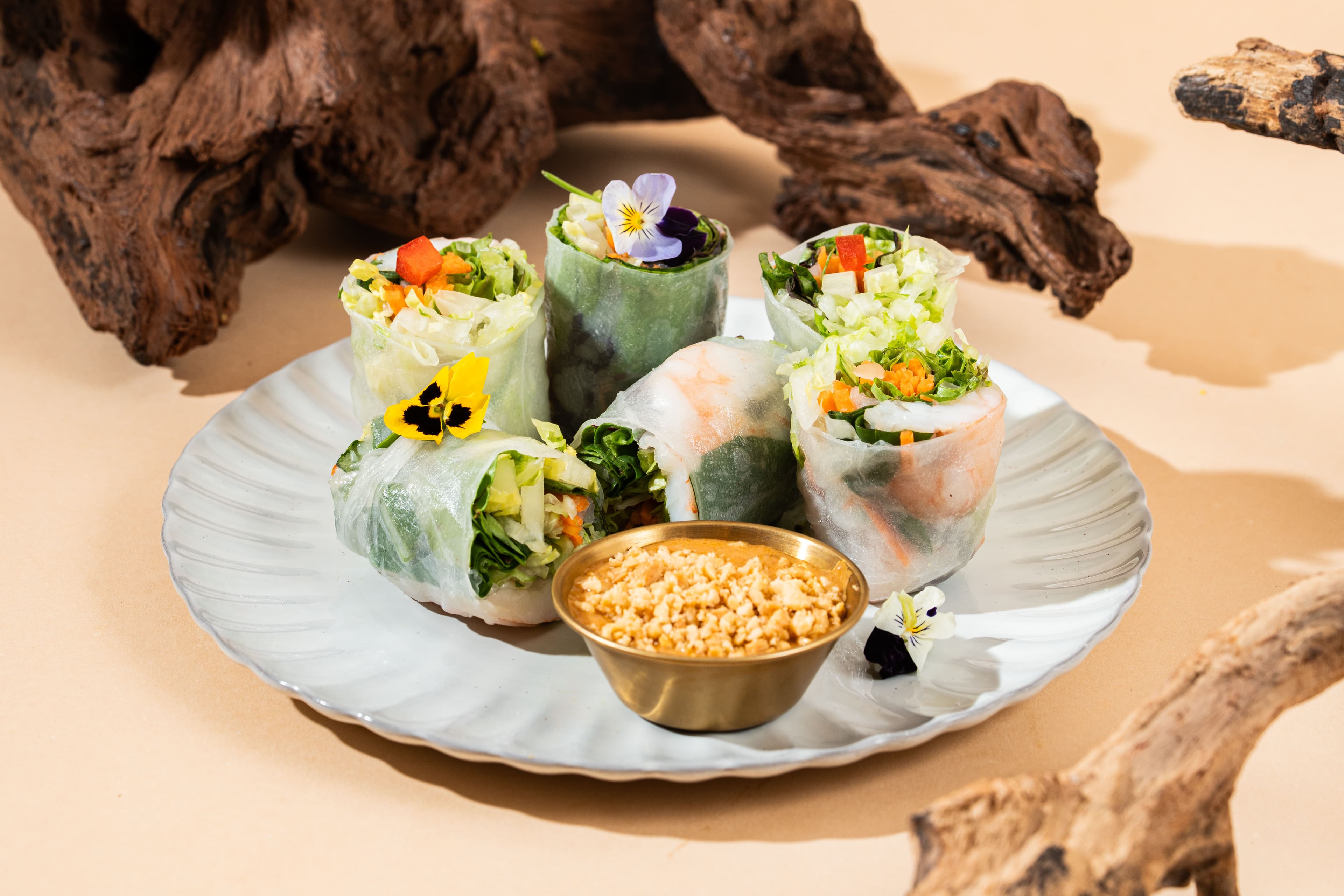 Flower Shrimp Spring Roll